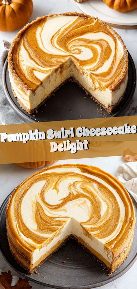 Pumpkin Swirl Cheesecake Delight Taste Of Home Deluxe Pumpkin Cheesecake, Pumpkin Cream Cheese Swirl Cake, Pumpkin Chiffon Cheesecake, Simple Pumpkin Cheesecake Recipe, Pumpkin Cake With Cheesecake, Cheesecake Philadelphia Cream Cheese, Pumpkin Cream Cheese Cheesecake, Pumpkin Pie Cheesecake Swirl, Pumpkin Cheesecake With Sour Cream Top