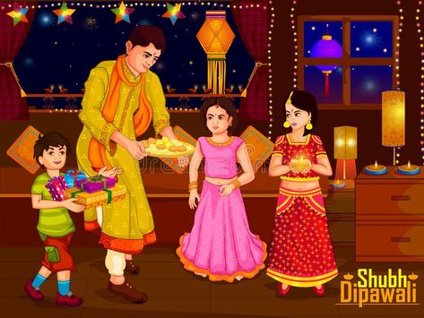 Indian family people celebrating Diwali festival of India. In vector , #AFF, #people, #celebrating, #Indian, #family, #India #ad Deepavali Images, Diwali Festival Drawing, Happy Diwali Pictures, Choti Diwali, Diwali Painting, Diwali Drawing, Happy Diwali Wallpapers, Memory Drawing, Diwali Wallpaper