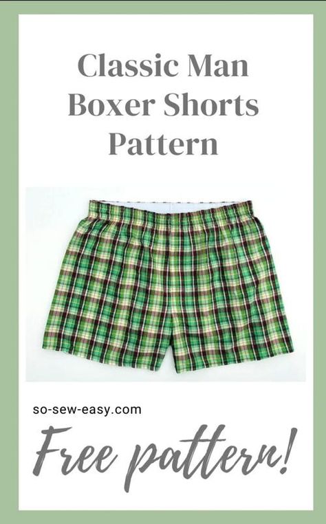 Mens Pajama Shorts Pattern Free, Boxer Pattern Free Sewing, Boxer Shorts Sewing Pattern Free, Boxers Sewing Pattern, Boxer Shorts Sewing Pattern, Mens Boxer Shorts Pattern Free, Mens Boxer Briefs Pattern Free, Men Boxers Pattern Free Sewing, Sewing Patterns Men