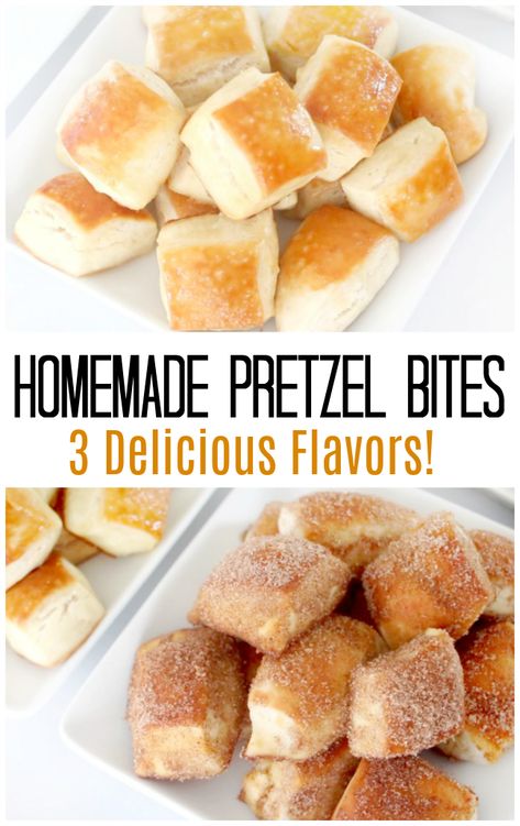 Homemade Pretzel Bites, Pretzel Bites Recipe, Homemade Pretzel, Soft Pretzel Bites, Pretzel Bites Recipes, Baked Pretzels, Pretzel Dough, Homemade Pretzels, Bites Recipes