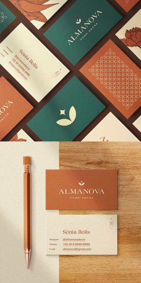 Desain Merek, Logo Presentation, Visiting Card Design, Business Card Design Creative, Luxury Business Cards, Business Card Inspiration, Branding Ideas, Program Ideas, Web Banner Design