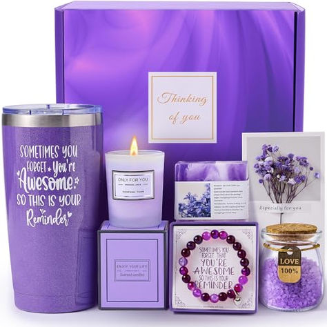 Amazon Sellers $23.99 - Mom, Best Friend, Unique Birthday Valentines Mothers Day Christmas Gifts for Women, Lavender Spa Gift Basket Set for Her, Self Care Get Well Retirement Appreciation Gifts Lavender Purple, Note: George Gianulias may receive compensation from this pin or from tagged pins. Handmade Lavender Soap, Spa Basket, Mom Best Friend, Lavender Spa, Moms Best Friend, Lavender Scented Candle, Lavender Gifts, Lavender Aromatherapy, Spa Gift Basket