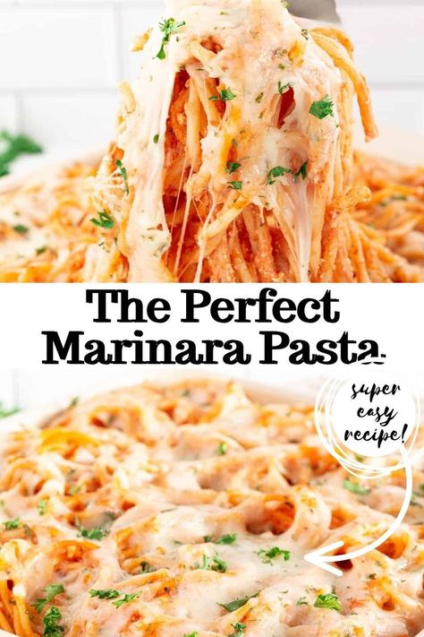 This Marinara Pasta recipe is the quickest and easiest one you'll ever come across and it can be ready and on your dinner table in less than 30 minutes! Marinara Pasta, Pasta Marinara, Marinara Recipe, Marinara Sauce Recipe, Best Food Ever, Super Easy Recipes, Easy Pasta Recipes, Quick Dinner Recipes, World Recipes