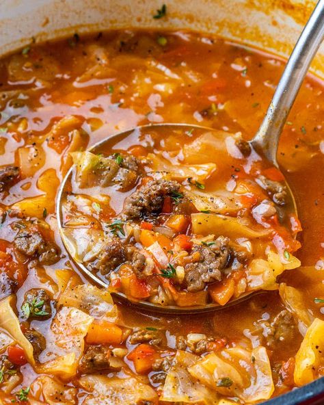 Cabbage Roll Soup, Cabbage Roll, Homemade Soup Recipe, Cabbage Rolls, Cabbage Soup, Cabbage Recipes, Soup And Sandwich, Easy Soups, Easy Soup Recipes