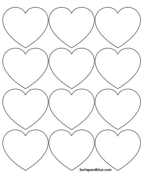 free heart templates - printable heart outlines - diy crafts - card making Baby Valentines Gifts, Heart Shapes Template, Valentine Worksheets, Printable Heart Template, Heart Clip Art, Printable Christmas Coloring Pages, 8 Martie, Valentine Coloring Pages, Heart Coloring Pages