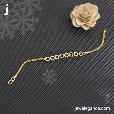 The bracelet that makes your wrist attractive... . Search for the Product Code '09335' on www.jewelegance.com . #myjewelegance #jewelegance #bracelet #czbracelet #statementbracelet #braceletofinstagram #gemstonejewellery #gemstoneglam #gemstone #beautifuljewelry Gold Breslate Design, Breslate Design, Simple Gold Bangle, Gold Bracelet Simple, Diamond Nose Stud, Mangalsutra Design, Latest Blouse Designs Pattern, Black Beads Mangalsutra Design, Latest Bracelets