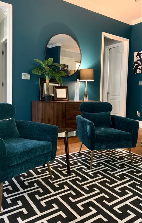 Teal Painted Walls, Teal Rooms, Cabinets Corner, Light Floors, Teal Living Rooms, Sink Kitchen, Corner Sink, Teal Walls, Deck Decorating Ideas