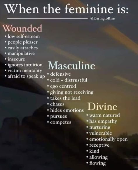 ⚖️ Divine Feminine Lifestyle, Masculine Feminine Quotes, Masculine Feminine Aesthetic, Divine Masculine Archetypes, Fem Vs Masc Energy, Divine Beauty Aesthetic, Practicing Femininity, Feminine Divine Aesthetic, Feminine Things Aesthetic