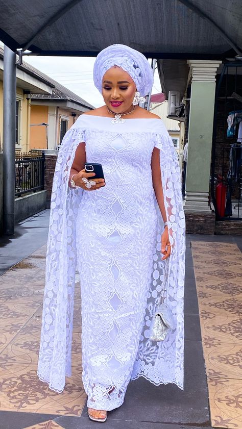 Beautiful Sunday Lovelies.. May this new week bring us supernatural joy and happiness 🙏 New In Purity Kaftan Sz 8-16; 50,500 18-22;… | Instagram Lace Gown Styles Nigerian, Latest Lace Styles, Yakoema Fashion, White Lace Dress Short, Lace Dress Classy, White Lace Gown, Nigerian Lace Styles Dress, African Lace Styles, Beautiful Sunday