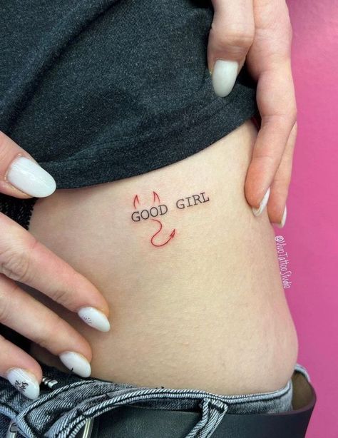 Playboy Tattoo, Devil Tattoo, Stylish Tattoo, Red Ink Tattoos, Leg Tattoos Women, Discreet Tattoos, Girly Tattoos, Subtle Tattoos, Elegant Tattoos