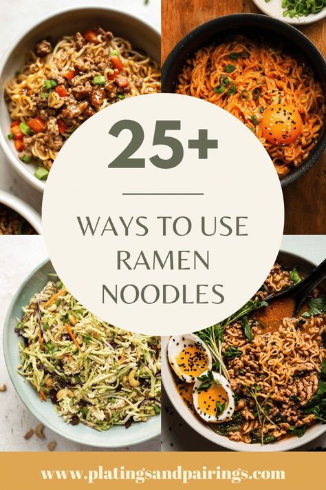 Want to transform that pack of ramen into something more spectacular? Looking for some recipes that use ramen noodles? Here's 25+ instant upgrades to make them the star of the show! Golden Curry Ramen, How To Fix Up Ramen Noodles, Ramen Pasta Recipes, Recipes Using Top Ramen Noodles, Savory Ramen Recipes, Packaged Ramen Recipes, Ramen Noodle Recipes Shrimp And Sausage, What Can I Make With Ramen Noodles, Package Ramen Noodle Recipes