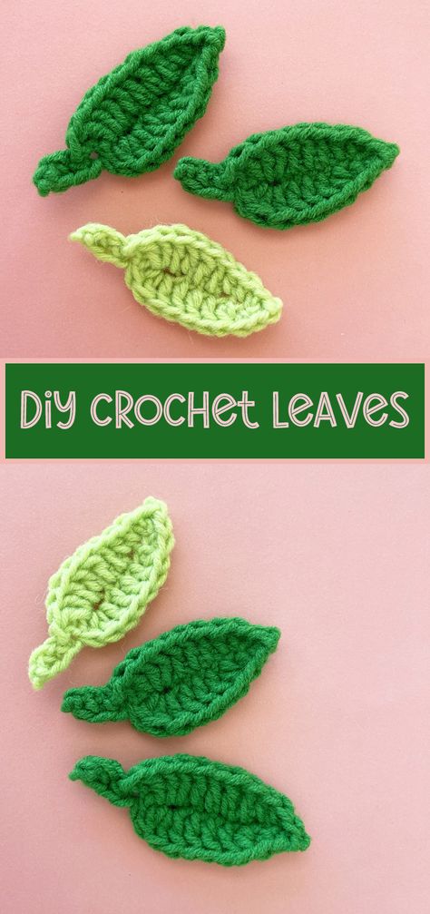 Small Leaf Crochet Pattern Tiny Leaf Crochet Pattern, Crochet Leaves Diagram, Crochet Sunflower Leaves Free Pattern, Crochet Tiny Leaf Free Pattern, Tiny Crochet Leaf, Crochet Tiny Leaves, Small Daisy Crochet Pattern, Crochet Sunflower Leaf Free Pattern, Flat Strawberry Crochet Pattern