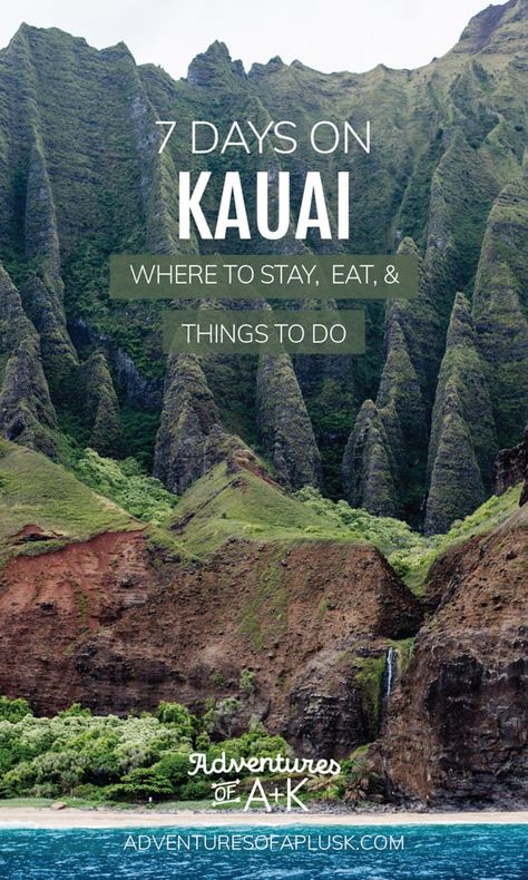 Kauai Itinerary, Hawaii Trip Planning, Hawaii Vacation Tips, Hawaii Itinerary, Kauai Travel, Hawaii Kauai, Kauai Vacation, Hawaii Adventures, Hawaii Things To Do