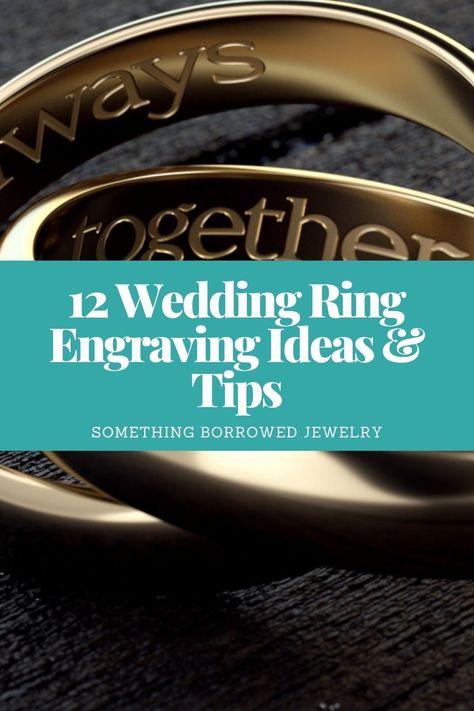 12 Wedding Ring Engraving Ideas & Tips 1 Marriage Ring Engraving Ideas, Groom Ring Engraving, Wedding Rings Engraving Ideas, Engraved Mens Wedding Ring, Engraving On Wedding Bands, Couple Ring Engraving Ideas, Wedding Ring Engrave, Wedding Rings Inscription, Ring Inscription Ideas