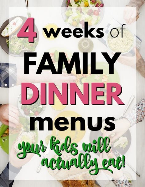 Weekly Meal Plan Family, Family Dinner Planning, Garlic Roasted Chicken, Family Dinner Menu, Menu Sans Gluten, Family Meal Prep, Weekly Dinner Menu, Meal Planning Menus, Monthly Meal Planning