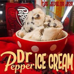 Dr Pepper Ice Cream, Ice Cream Recipes Machine, Cuisinart Ice Cream, Ice Cream Shake, Ice Cream Freezer, Ice Cream Maker Recipes, Easy Ice Cream, Homemade Ice Cream Recipes, Ice Cream Popsicles