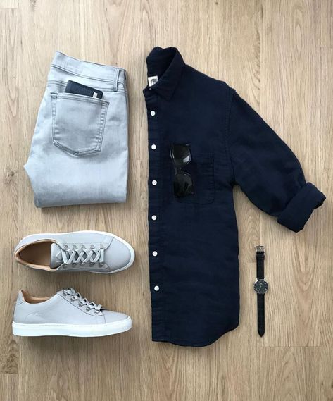 Jeans Combination Men, Men Fall Outfits Casual, Mens Outfits Dressy, Jeans Combination, Men Fall Outfits, Outfit Grid Men, Fall Outfits Casual, Grid Ideas, Sneakers Outfit Men