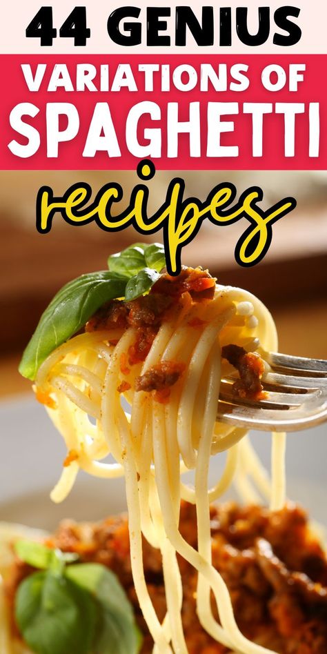 Spaghetti Without Noodles, Spaghetti Different Ways, How To Spice Up Spaghetti, Spaghetti No Meat Recipes, Spaghetti Add Ins, Cooked Spaghetti Noodles Recipes, Different Ways To Make Spaghetti, Unique Spaghetti Recipes, How To Make Spaghetti Better