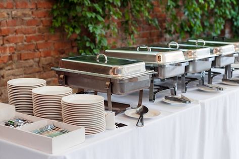 Wedding Buffet Table Setup, Kitchen Presentation, Wedding Buffet Table Decor, Buffet Table Settings, Wedding Buffet Table, Buffet Presentation, Outdoor Buffet, Buffet Set Up, Catering Table