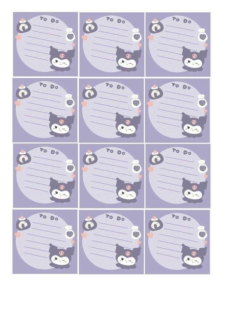 Kurumi sticky note pad cute Cinnamoroll Memo Pad Printable, Kuromi Sticky Notes Printable, Sanrio Cards Printable, Hansaplast Cute, Kuromi Memo Pad Printable, Sanrio Memo Pad Printable, Cute Note Pad Template, K-pop Freebies Printable, Sanrio To Do List