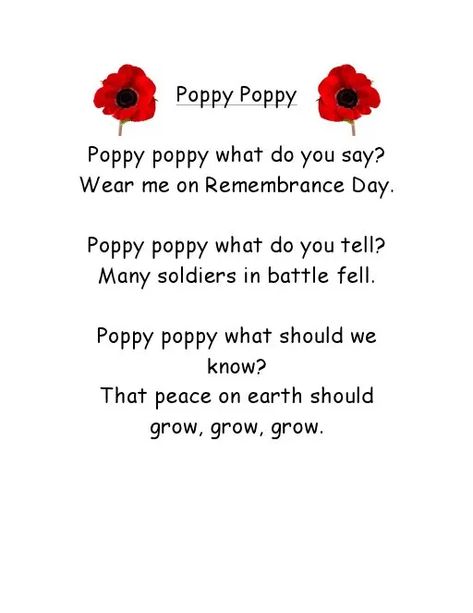 Poppy Poppy.pdf In Flanders Fields Poem Poppies, Poppy Poem, Flanders Fields Poem, Poppies Poem, Remembrance Day Poems, Veterans Day Poppy, Free Poems, Remembrance Day Art, Remembrance Day Poppy