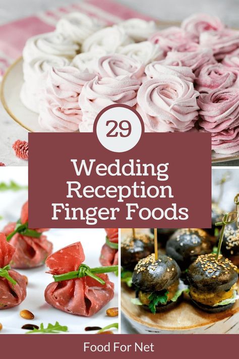 29 Wedding Reception Finger Foods For An Event Everyone Will Remember | Food For Net Passover Plates, Reception Finger Foods, Finger Food Wedding Reception, Afternoon Wedding Reception, Wedding Reception Appetizers, Wedding Cocktail Hour Food, Horderves Appetizers, Wedding Finger Foods, Cold Finger Foods