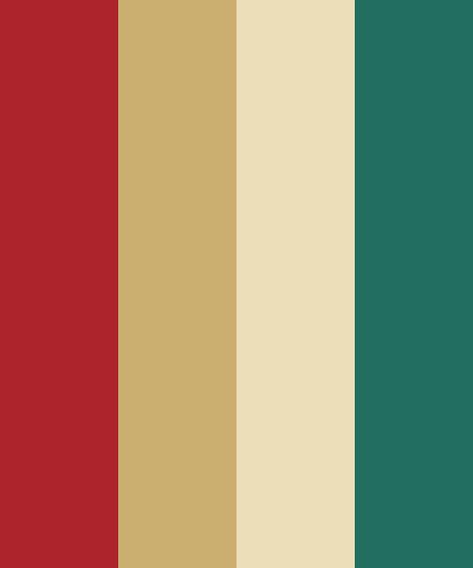 Vintage Christmas Colour Palette, Vintage Christmas Palette, Color Palette Christmas Inspiration, Vintage Colors Palette, Colour Palette Christmas, Vintage Christmas Colors, Christmas Color Pallets, Simple Color Palettes, Christmas Pallete Color