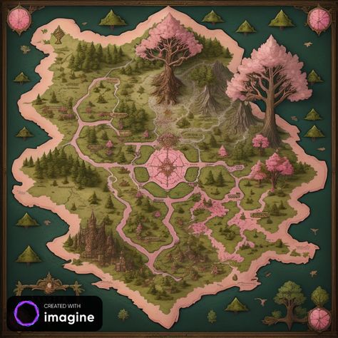 Fantasy map Maps Aesthetic, Fantasy Map Making, Village Map, Dnd World Map, Fantasy Town, Imaginary Maps, Fantasy World Map, Tabletop Rpg Maps, Rpg Map