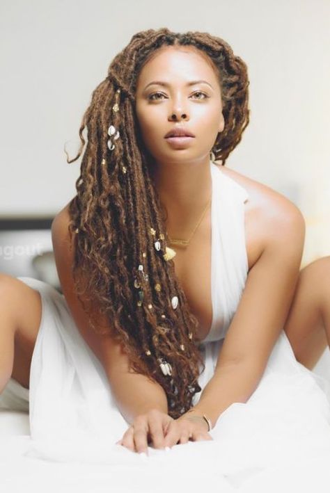 Eva Marcille Loc Jewelry create by Mali Pah Each kit has shells, rhinestones, crystals and loc beads. https://www.malipah.com/best-sellers #LocJewelry #DreadlocksAccessories #DreadBeads #CrystalsHealing #HairJewelry #HairPins #HairClips Hair Locs Wire Wrapped Viking Beads Loc Wraps #BraidJewelry #DreadLocExtensions #BraidBeads #DreadLocBeads #DreadClips Eva Marcille, Hair Charms, Beautiful Dreadlocks, Cornrow Hairstyles, Hair Decorations, Locs Hairstyles, Twist Braids, Faux Locs, Black Girls Hairstyles