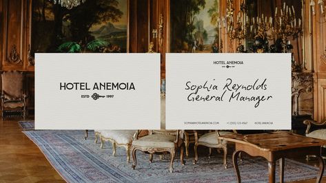 Hotel Anemoia - Vintage luxury hotel branding on Behance Luxury Hotel Branding, Vintage Hotels, Hotel Branding, Polaroid Pictures, Brand Studio, Modern Hotel, Menu Design, Graphic Design Branding, Freelancing Jobs