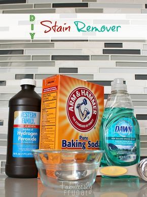 Homemade Stain Removers, Clean Baking Pans, Cleaning Painted Walls, Dawn Dish Soap, Deep Cleaning Tips, E Dawn, Diy Cleaners, Hydrogen Peroxide, Cleaners Homemade