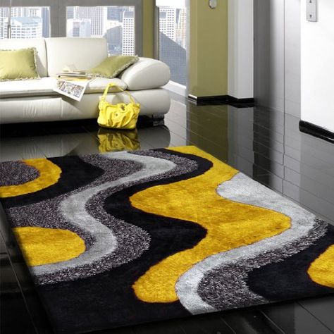 Funky Yellow Area Rugs : Funk This House Grey And Yellow Living Room, Black Rugs, Yellow Grey Rug, Yellow Carpet, Yellow Living Room, Yellow Decor, Yellow Area Rugs, Grey Carpet, Design Del Prodotto