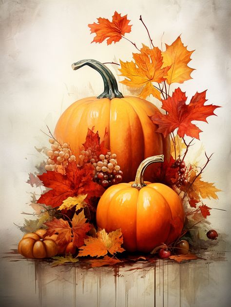 Embrace the cozy atmosphere of autumn with a captivating pumpkin poster that captures the essence of the season. 🎃🍁 This artwork celebrates the warm and inviting vibes of fall, featuring a charming pumpkin and the rustic beauty of maple leaves. #PumpkinPoster #FallVibes #AutumnArt #CozyDecor #SeasonalCharm #GalleryWorthy #ArtisticElegance #AutumnMagic #Halloween #ArtisticMasterpiece #MapleLeaves #PumpkinArt Fall Clip Art, Halloween Artwork, Lovely Flowers Wallpaper, Autumn Scenes, Pumpkin Art, Decoupage Vintage, Fruit Painting, Autumn Scenery, Fall Scents