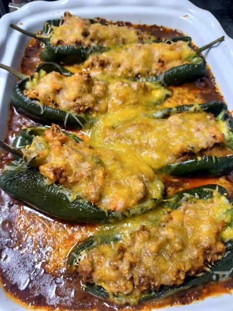 Mexican Stuffed Poblano Peppers – Cooking Keto With Faith Stuffed Pablano, Fresh Poblano Pepper Recipes, Pablano Pepper Recipes Chicken, Mexican Poblano Pepper Recipes, Stuffed Green Chilies, Stuff Poblano Pepper Recipes, Pablo Peppers Recipes, Pablano Pepper Recipe Mexican Dishes, Pablano Pepper Recipe Easy