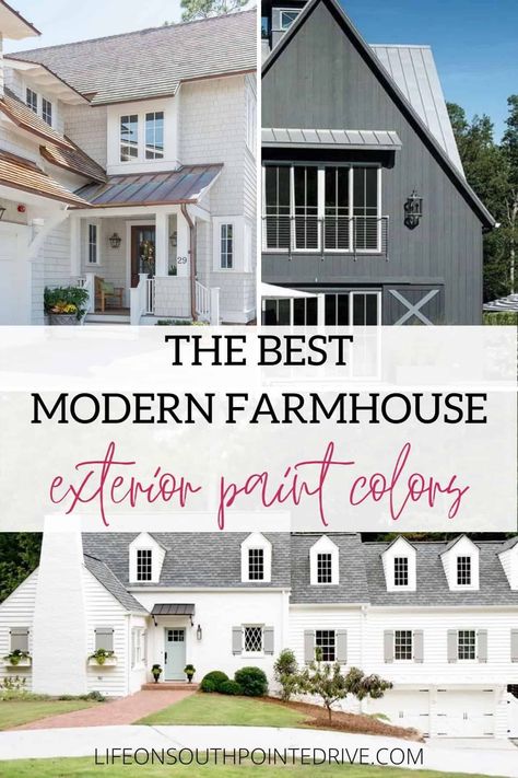 These are some of the most popular exterior paint colors for 2020. Check out the full list of Farmhouse Exterior Paint Colors | Best Modern Farmhouse Paint Colors | Modern Farmhouse Exterior Paint Colors | Modern Farmhouse Exterior Paint Colors 2020 | Farmhouse Exterior Paint Colors with Brick | Exterior House Colors | Most Popular Sherwin Williams Exterior Paint Colors | Most Popular Benjamin Moore Exterior Paint Colors | Exterior Paint Colors for House Best Exterior House Colors 2020, Popular Exterior Paint Colors, Paint Colors Modern Farmhouse, Modern Farmhouse Exterior Paint Colors, Exterior Farmhouse Colors, Farmhouse Exterior Paint, Outdoor House Paint, Farmhouse Exterior Paint Colors, Benjamin Moore Exterior Paint