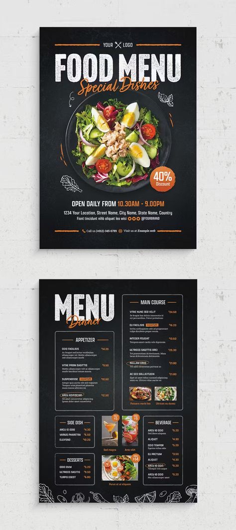 Food Menu Template PSD Grill Menu Design Ideas, Menu For Restaurant Design, Restaurants Menu Ideas, Grilled Menu Ideas, Restaurant Menus Design Ideas, Menu Designs For Restaurants, Food Menus Designs, Cool Restaurant Menu Design, Menu Card Ideas Restaurant