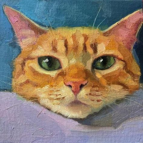 "Adopt532" by Katya Minkina Katya Minkina, Cat Portrait Painting, Cat Art Illustration, Oil Pastel Art, Cat Artwork, Watercolor Cat, Arte Inspo, Art Inspiration Painting, Cat Portraits