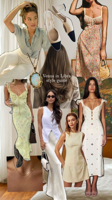 Dress according to your venus sign Libra Style, Venus Sign, Venus In Libra, Fashion Inspo Casual, Venus In Leo, Venus Fashion, Venus Dresses, Future Outfit, Feminine Dress