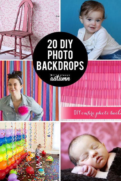 20 fabulous DIY photo backdrops. How to make a photography backdrop. Beginner photography tips. Diy Photography Backdrops, Diy Backdrops, Photography Backdrops Diy, Diy Background, Diy Photo Backdrop, Picture Props, Astuces Diy, Background Diy, Fabulous Diy