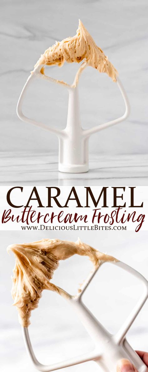 Carmel Cream Cheese Frosting Recipe, Carmel Butter Cream Frosting Recipe, Vanilla Cake Caramel Frosting, No Cook Caramel Frosting, Caramel Buttercream Frosting Recipe, Toffee Buttercream Frosting, Fall Frosting Recipes, Butterfinger Buttercream Frosting, Carmel Icing Recipe Homemade Caramel Frosting