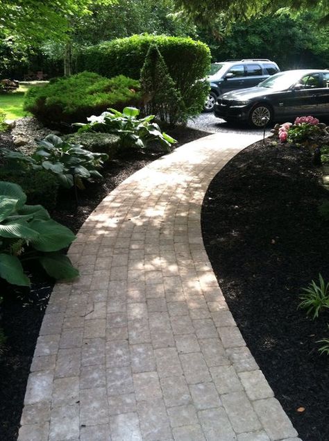 Bluestone Walkway, Paver Path, English Garden Style, Limestone Pavers, Outdoor Porcelain Tile, Brick Path, Pathway Landscaping, Concrete Walkway, Paver Walkway