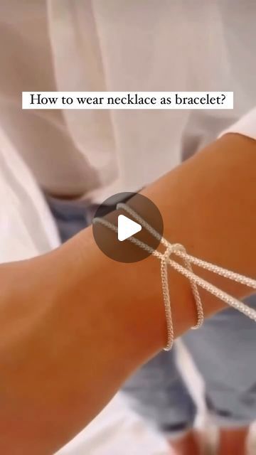 59K views · 1.6K likes | ZHINIA on Instagram: "Easy way to wear your necklace as a bracelet.

#zhinia #zhiniajewellery #zhiniatricks #jewellerytips" How To Make Braclets, Jewelry Hacks, Gold Bangles For Women, Boho Style Jewelry, Bold Jewelry, Wear Necklaces, How To Make Necklaces, Put A Ring On It, Clothing Hacks