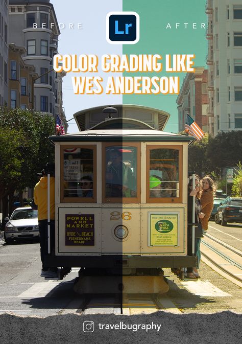 In this video, I'll demonstrate how to color grade using Asteroid City's color palette in Adobe Lightroom. If you have a photo in mind that you think can be edited in this style, welcome to follow along. #lightroomtutorial #colorgrading #wesanderson #asteroidcity #lightroomediting Wes Anderson Photo Editing Iphone, Video Editing Colour Grading, Wes Anderson Editing, Wes Anderson Photo Editing, Wes Anderson Preset Lightroom, How To Color Grade In Lightroom, Wes Anderson Color Grading, Photo Color Edit, Asteroid City Color Palette