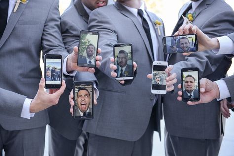 Silly Selfies Groomsmen Wedding Photos, Groomsmen Pictures, Bridal Party Groomsmen, Wedding Photography Bridal Party, Wedding Parties Pictures, Photography Funny, Wedding Fotos, Skirt Diy, Groomsmen Photos