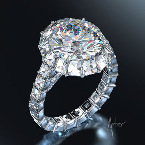 Bez Ambar: Custom Engagement Rings and Fine Jewelry Dazzling Diamond Jewelry With Bezel Setting, Bez Ambar, Bez Ambar Jewelry, Colored Diamond Engagement Rings, Engagement Ring Diamond Cut, Side Stone Engagement Ring, Gemstone Engagement, Three Stone Engagement, White Gold Diamond Rings