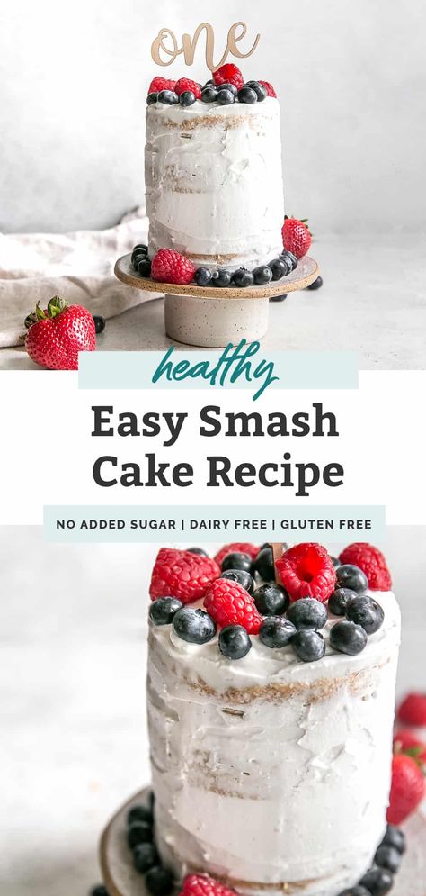 Healthy 1st Bday Cake, One Sign Birthday Letters, Whipped Cream Smash Cake, 1st Birthday Cake Recipe Healthy, Smash Cake Dairy Free, 6 Month Old Smash Cake Recipe, Smash The Cake Recipe, One Year Old Smash Cake Recipe, Organic Smash Cake Recipe