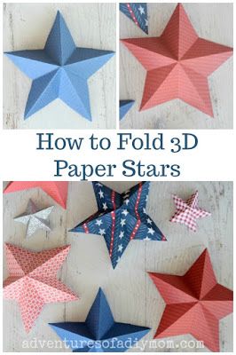 Star Paper Craft, Folded Paper Stars, 3d Paper Star, Diy Star, Learn Crafts, 3d Paper Crafts, Diy Stationery, Paper Crafts Origami, Paper Stars