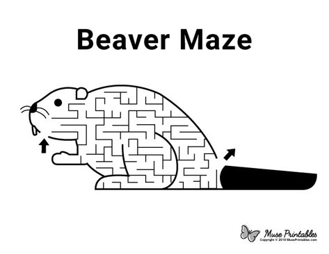 Free printable beaver maze. Download it at https://museprintables.com/download/maze/beaver/ Beavers Scouts Activities, Beaver Crafts Preschool, Beaver Scouts Activities, Beaver Activities For Kids, Beaver Activities, Animal Habitats Preschool, Beaver Craft, Free Printable Mazes, Beaver Scouts