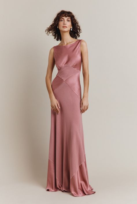 Holly Rose Satin Maxi Dress | Ghost London Elle Dress, Fancy Gowns, Ladies Clothing, Satin Maxi, Satin Maxi Dress, Dress Shapes, Fancy Dresses, Satin Dresses, Pretty Dresses