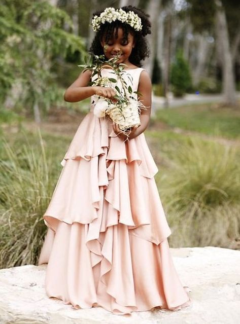 Bridesmaid Dresses Gowns, Chiffon Flower Girl Dress, Kids Wedding, Bridesmaid Dressing Gowns, Chiffon Flowers, Wedding Flower Girl, Bridesmaid Flowers, Junior Bridesmaid Dresses, Wedding With Kids